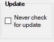 Set if you want to suppress update messages.