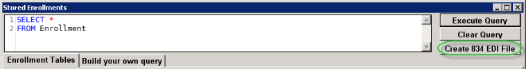 Stored Enrollments_Create 834 EDI File
