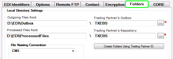 folders tab